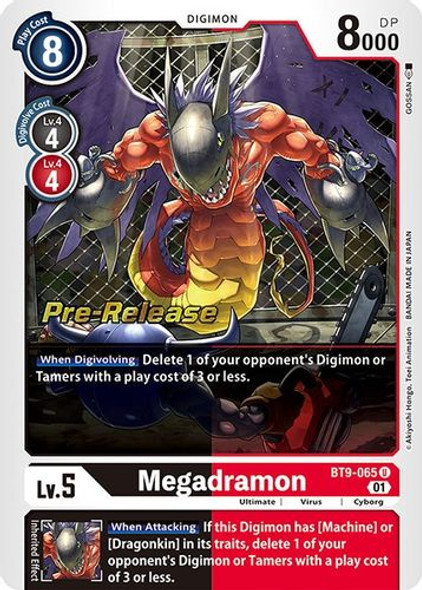 BT09-065U Megadramon (Prerelease Stamp) (Foil)