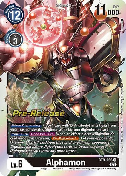 BT09-066R Alphamon (Prerelease Stamp) (Foil)