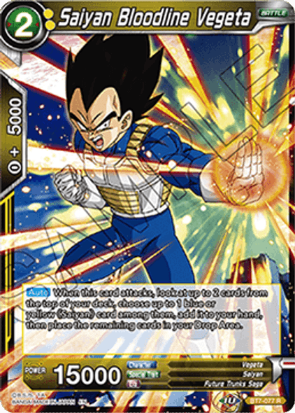 BT07-077R Saiyan Bloodline Vegeta