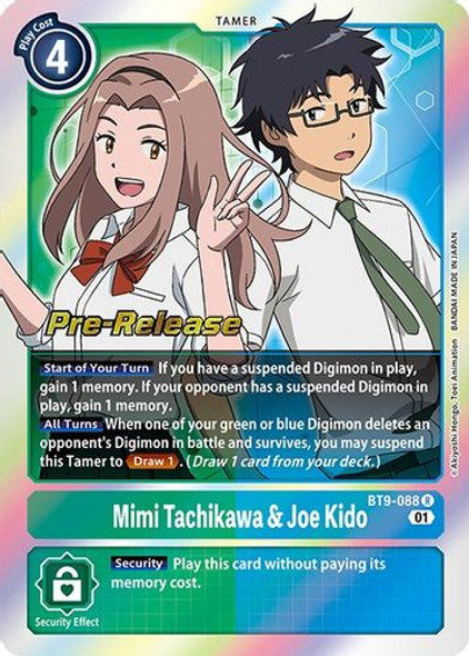 BT09-088R Mimi Tachikawa & Joe Kido (Prerelease Stamp) (Foil)