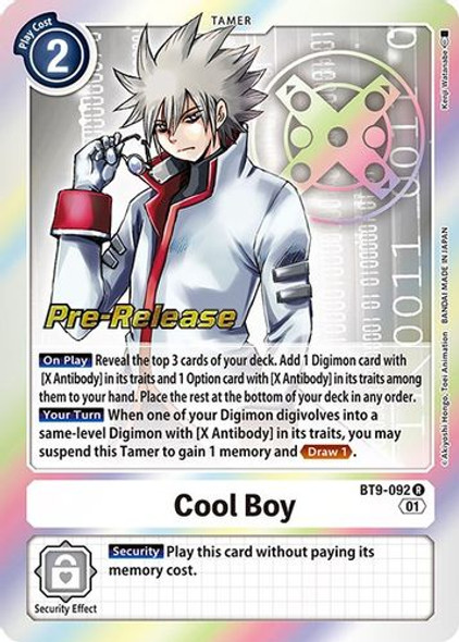 BT09-092R Cool Boy (Prerelease Stamp) (Foil)