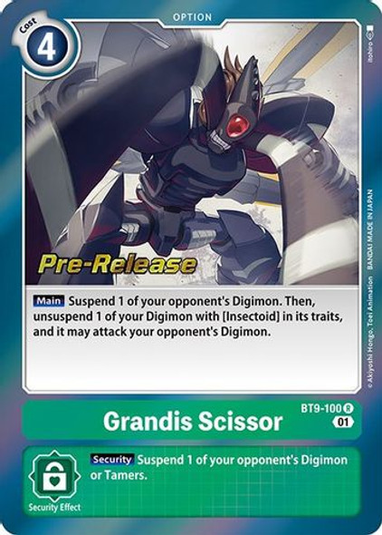 BT09-100R Grandis Scissor (Prerelease Stamp) (Foil)