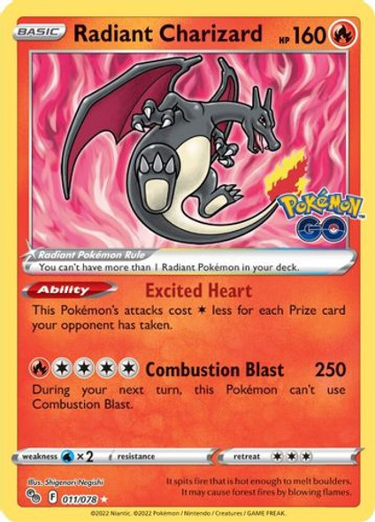 SWSH10A-011/078RR Radiant Charizard