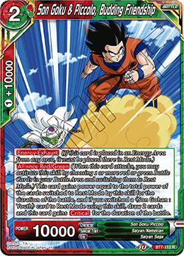 BT07-112R Son Goku & Piccolo, Budding Friendship
