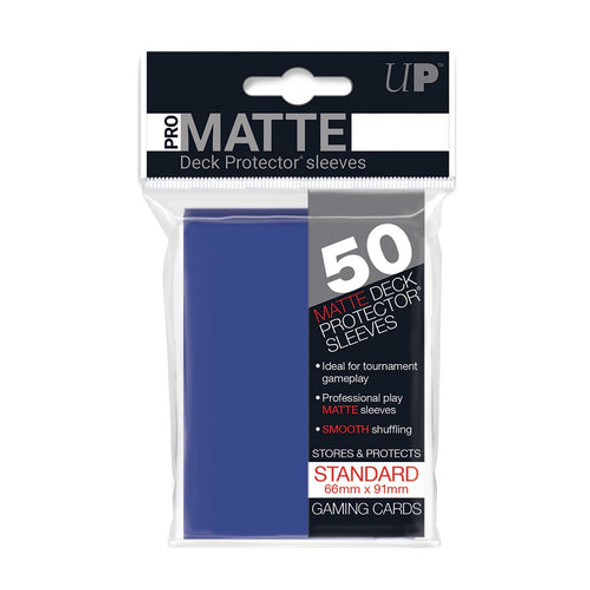 PRO-Matte Standard Deck Protector Sleeves (Blue) (50)