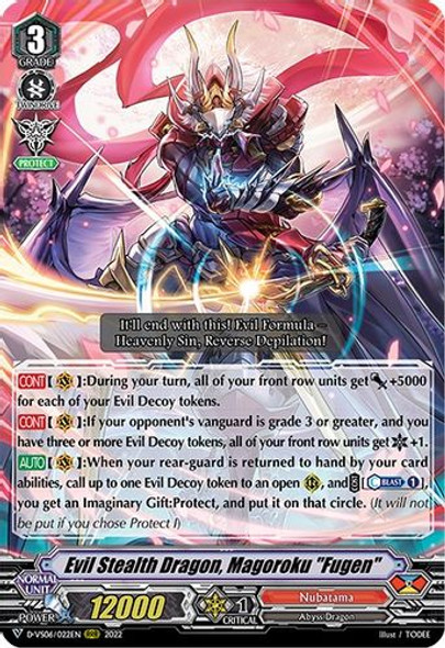 D-VS06/022EN Evil Stealth Dragon, Magoroku "Fugen"