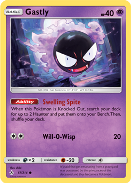 SM10-UNB-067/214C Gastly