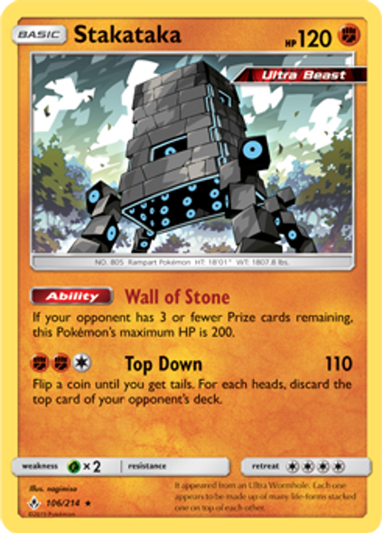 SM10-UNB-106/214HR Stakataka (Holo)