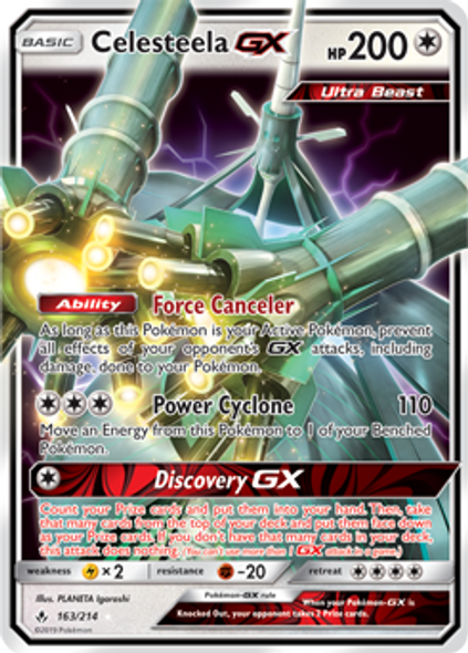 SM10-UNB-163/214UR Celesteela GX (Holo)