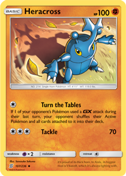 SM11-UNM-107/236UC Heracross