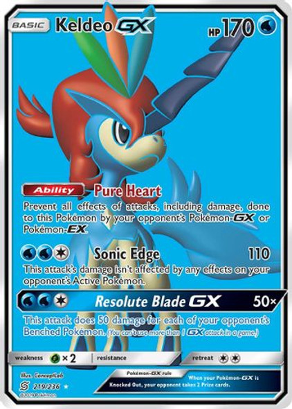 SM11-UNM-219/236UR Keldeo GX (Full Art) (Holo)
