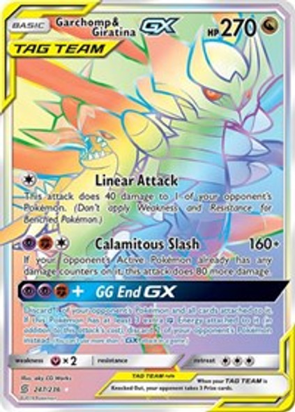 SM11-247/236SEC Garchomp & Giratina GX (Secret Rare) (Holo)