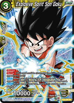BT03-088SR Explosive Spirit Son Goku (Shatterfoil)