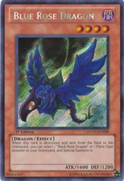 EXVC-EN099 Blue Rose Dragon (Secret Rare) <1st>