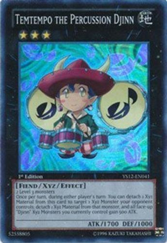 YS12-EN041 Temtempo the Percussion Djinn (Super Rare) <1st>