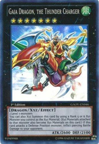 GAOV-EN046 Gaia Dragon, the Thunder Charger (Super Rare) <1st>
