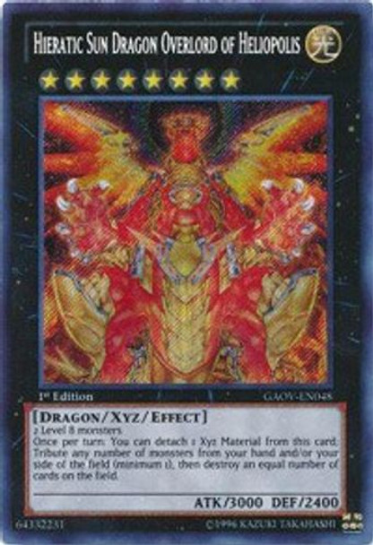 GAOV-EN048 Hieratic Sun Dragon Overlord of Heliopolis (Secret Rare) <1st>