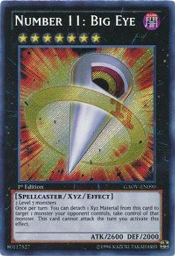 GAOV-EN090 Number 11: Big Eye (Secret Rare) <1st>