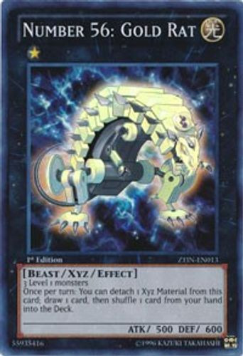 ZTIN-EN013 Number 56: Gold Rat (Super Rare) <1st>