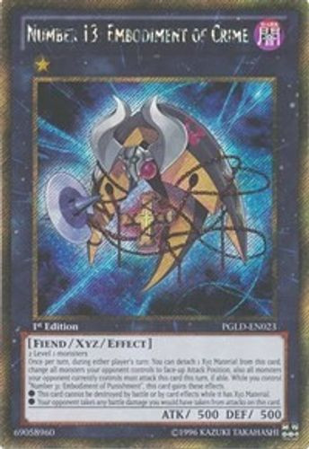 PGLD-EN023 Number 13: Embodiment of Crime (Gold Secret Rare) <Unl>