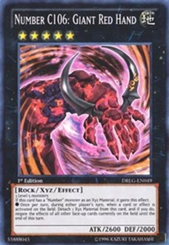 DRLG-EN049 Number C106: Giant Red Hand (Super Rare) <1st>