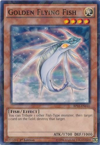 BP03-EN040 Golden Flying Fish (Shatterfoil Rare) <1st>