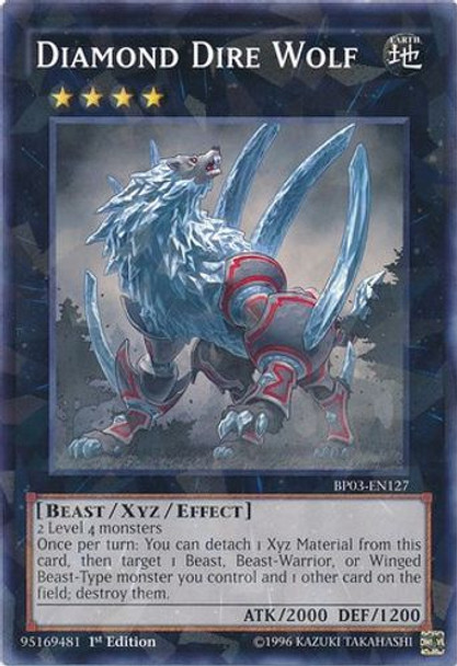 BP03-EN127 Diamond Dire Wolf (Shatterfoil Rare) <1st>