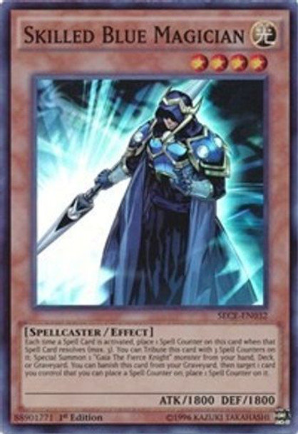 SECE-EN032 Skilled Blue Magician (Super Rare) <1st>