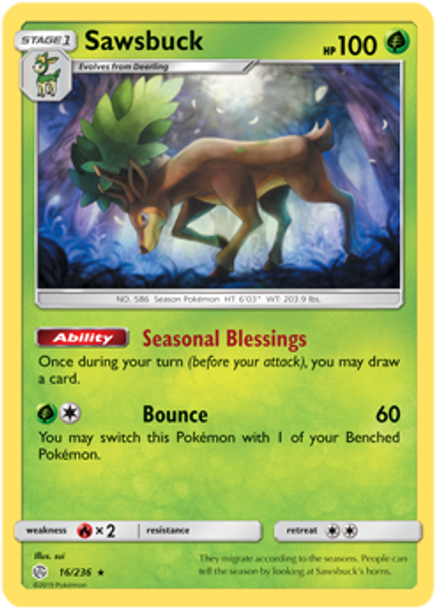 SM12-CEC-016/236HR Sawsbuck (Reverse Holo)