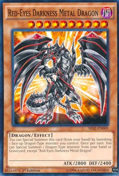 SR02-EN009 Red-Eyes Darkness Metal Dragon (Common) <1st>