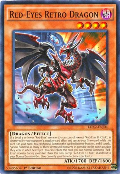 LDK2-ENJ04 Red-Eyes Retro Dragon (Common) <Unl>