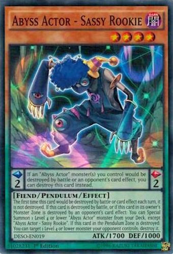 DESO-EN019 Abyss Actor - Sassy Rookie (Super Rare) <1st>