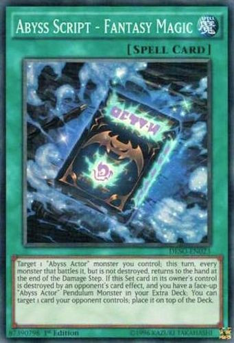 DESO-EN023 Abyss Script - Fantasy Magic (Super Rare) <1st>