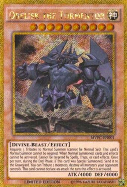 MVPC-EN001 Obelisk the Tormentor (Gold Secret Rare) <Ltd>