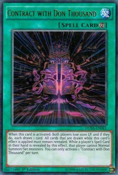 DUSA-EN041 Contract with Don Thousand (Ultra Rare) <1st>