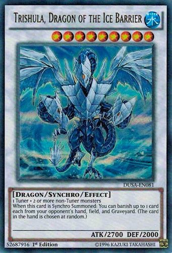 DUSA-EN081 Trishula, Dragon of the Ice Barrier (Ultra Rare) <1st>