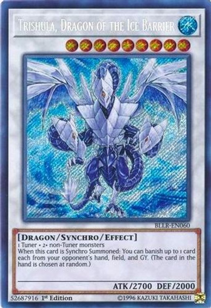 BLLR-EN060 Trishula, Dragon of the Ice Barrier (Secret Rare) <1st>