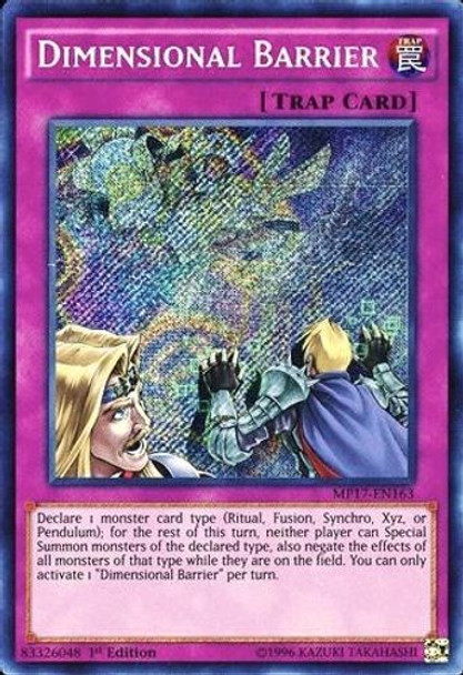 MP17-EN163 Dimensional Barrier (Secret Rare) <1st>