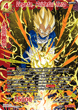 BT08-125NHR Vegeta, Prideful Hero