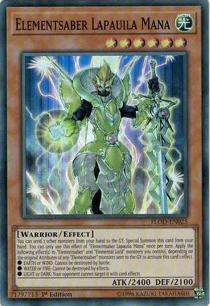 FLOD-EN025 Elementsaber Lapauila Mana (Super Rare) <1st>