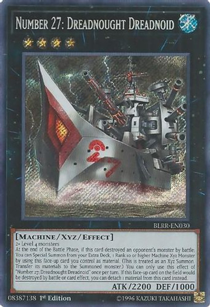 BLRR-EN030 Number 27: Dreadnought Dreadnoid (Secret Rare) <1st>