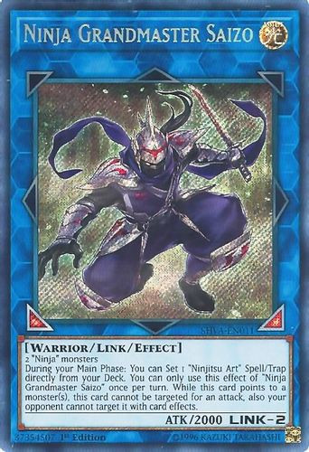 SHVA-EN011 Ninja Grandmaster Saizo (Secret Rare) <1st>