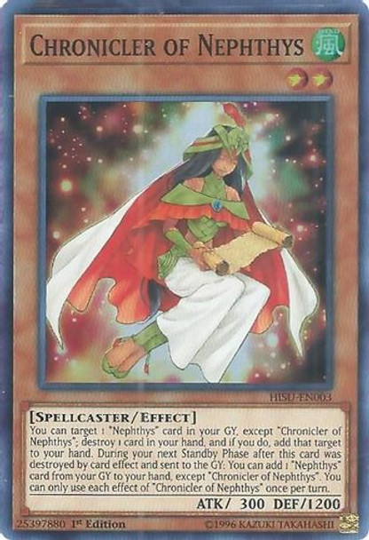 HISU-EN003 Chronicler of Nephthys (Super Rare) <1st>