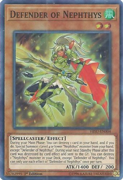 HISU-EN004 Defender of Nephthys (Super Rare) <1st>