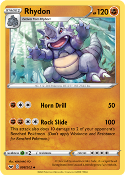 SWSH01-098/202UC Rhydon