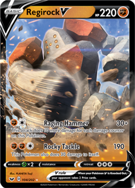 SWSH01-104/202SR Regirock V