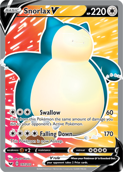 [SWSH01][SSH-197/202UR] Snorlax V (Full Art) (Holo)