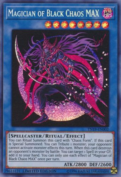 TN19-EN002 Magician of Black Chaos MAX (Prismatic Secret Rare) <Ltd>