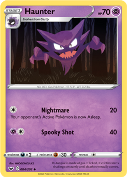 SWSH01-084/202UC Haunter (Reverse Holo)