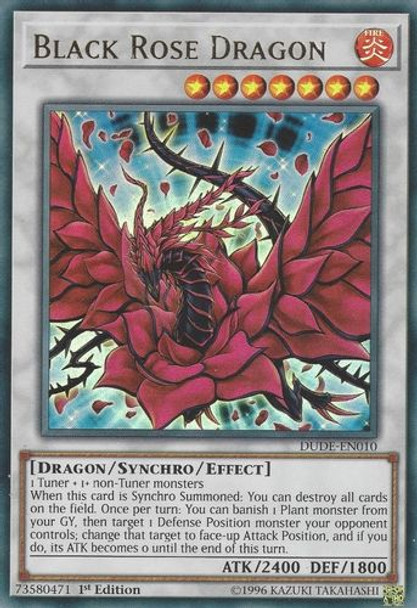 DUDE-EN010 Black Rose Dragon (Ultra Rare) <1st>